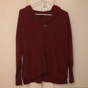 Hooded J Crew Cashmere Sweater